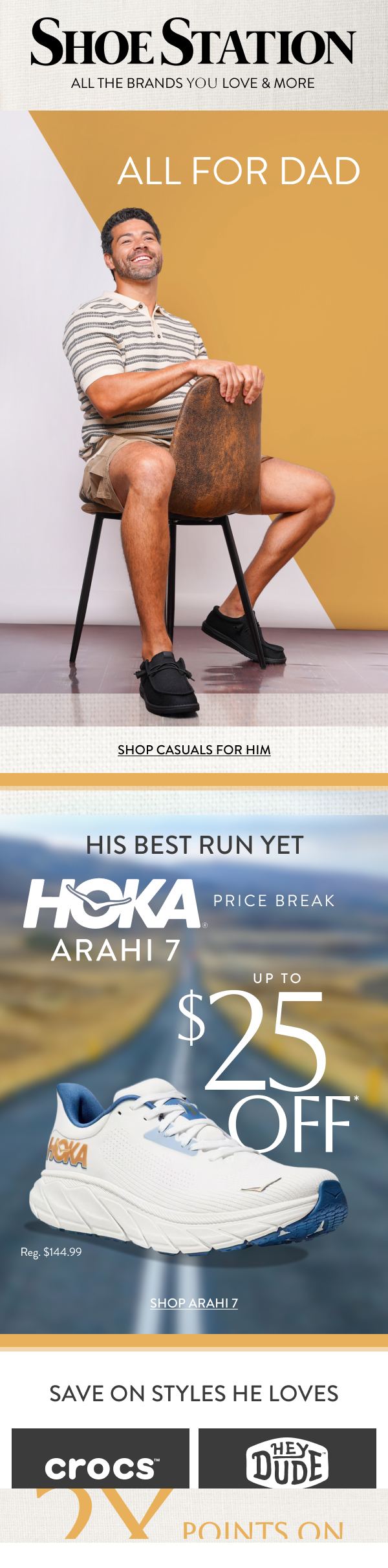 Shoe Station — All For Dad, Hoka Arahi 7