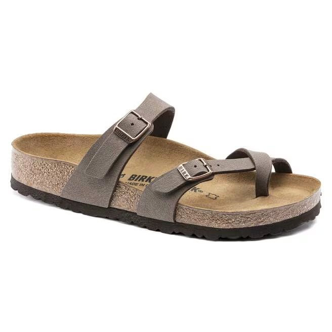 Product DNA reference: the Birkenstock Mayari sandal in mocha nubuck