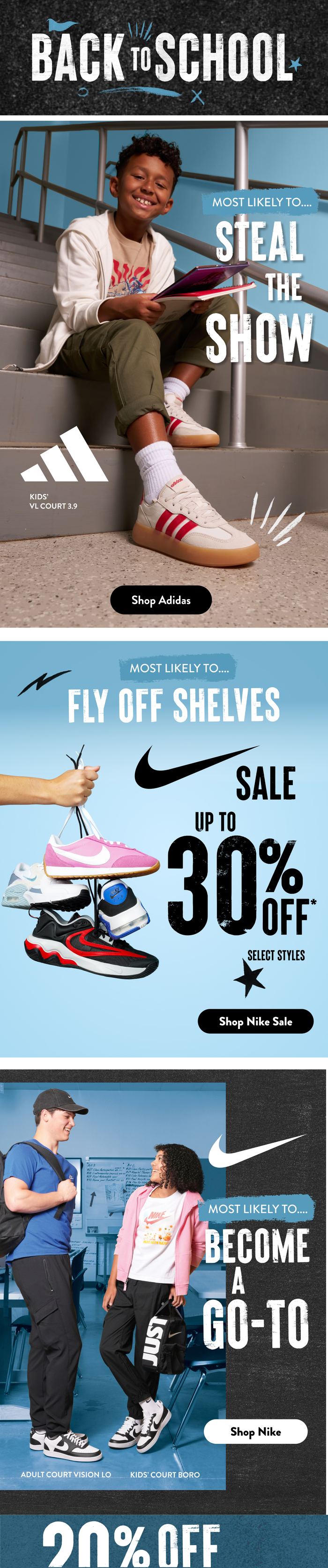 Shoe Carnival/Shoe Station — Style ABCs: Arizona / Steal The Show / Fly Off Shelves