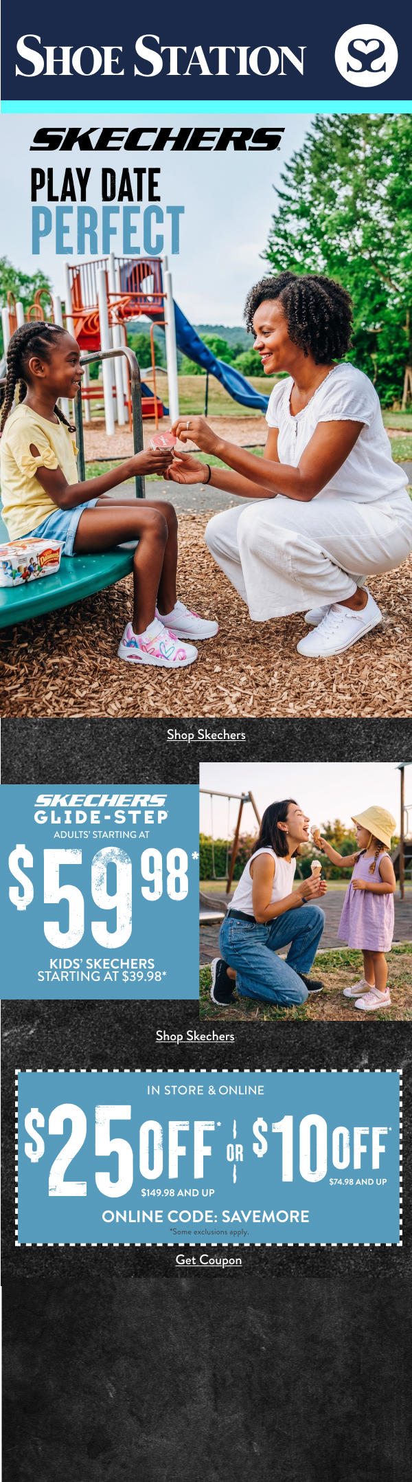 Shoe Station — Play Date Perfect, Skechers