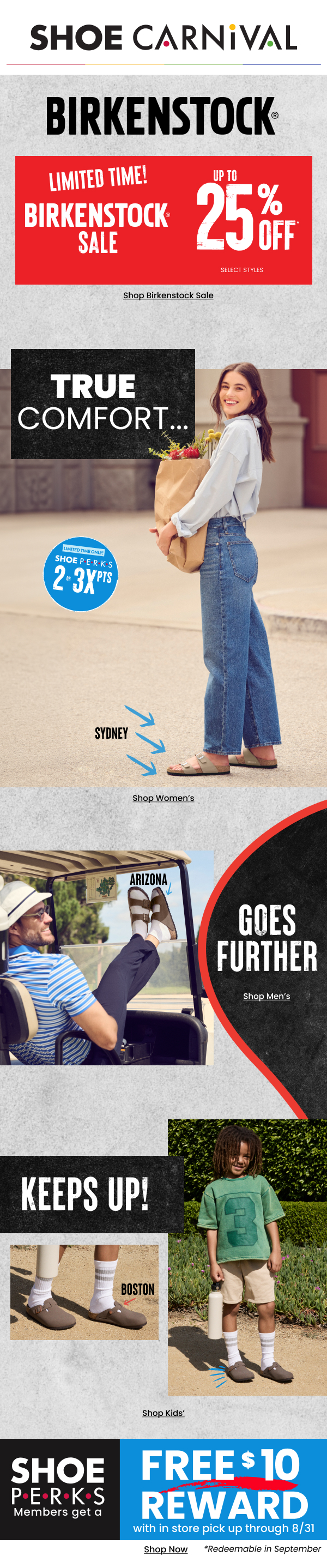 Shoe Carnival — Birkenstock: True Comfort Goes Further