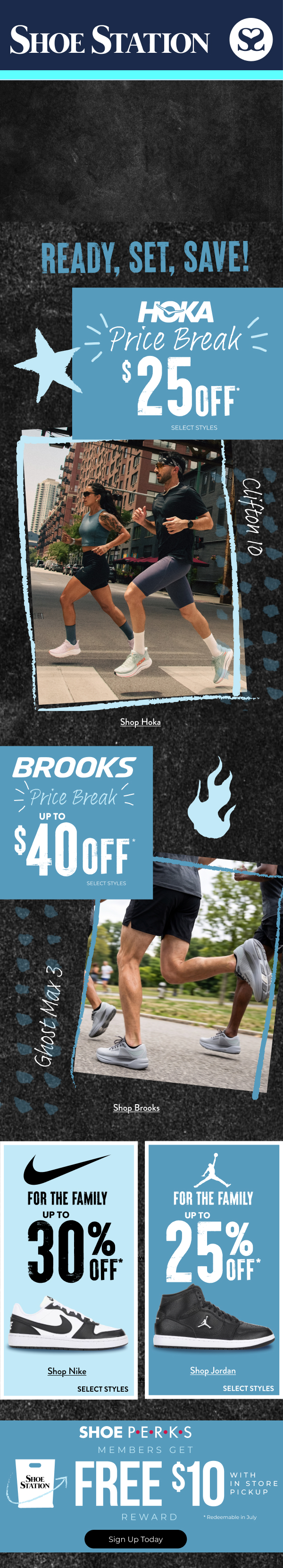 Shoe Station — Ready, Set, Save! Hoka & Brooks Price Break