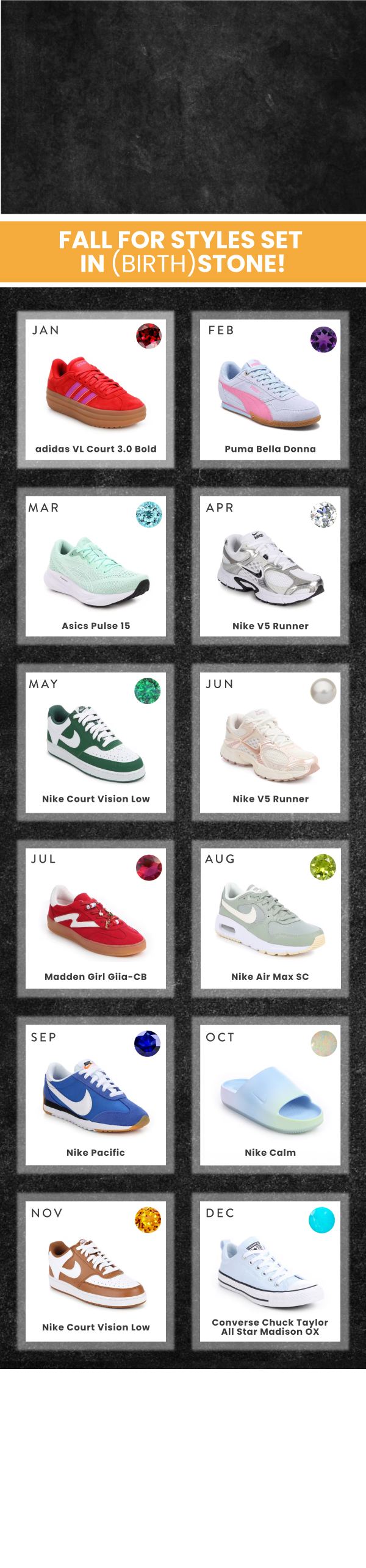 Shoe Carnival/Shoe Station — Fall For Styles Set In (Birth)Stone