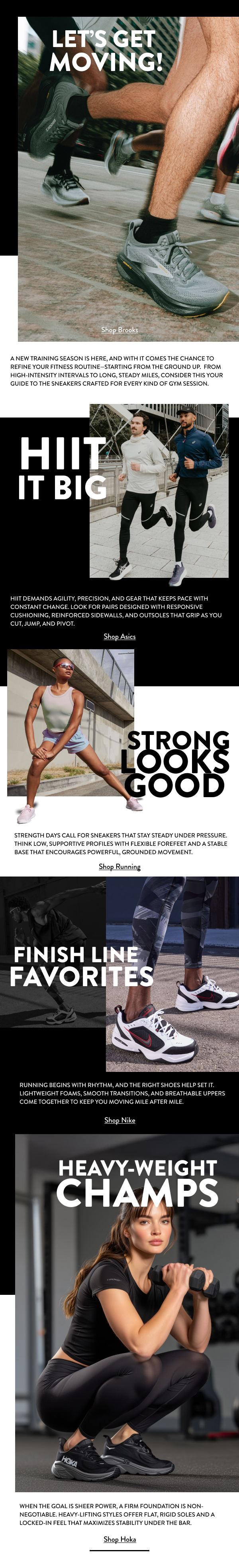 Shoe Carnival/Shoe Station — New Year: Let's Get Moving / Strong Looks Good
