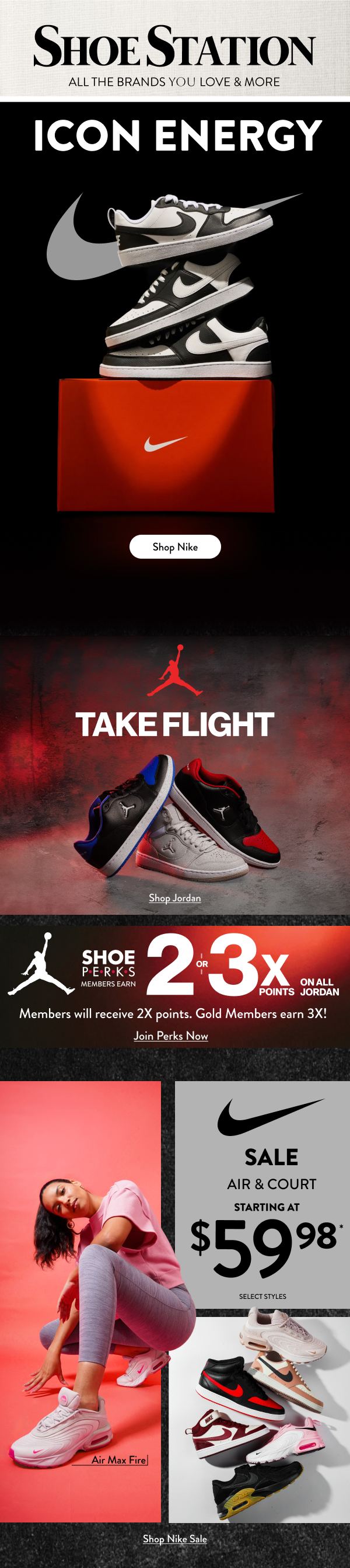 Shoe Station — Icon Energy: Nike / Jordan Take Flight