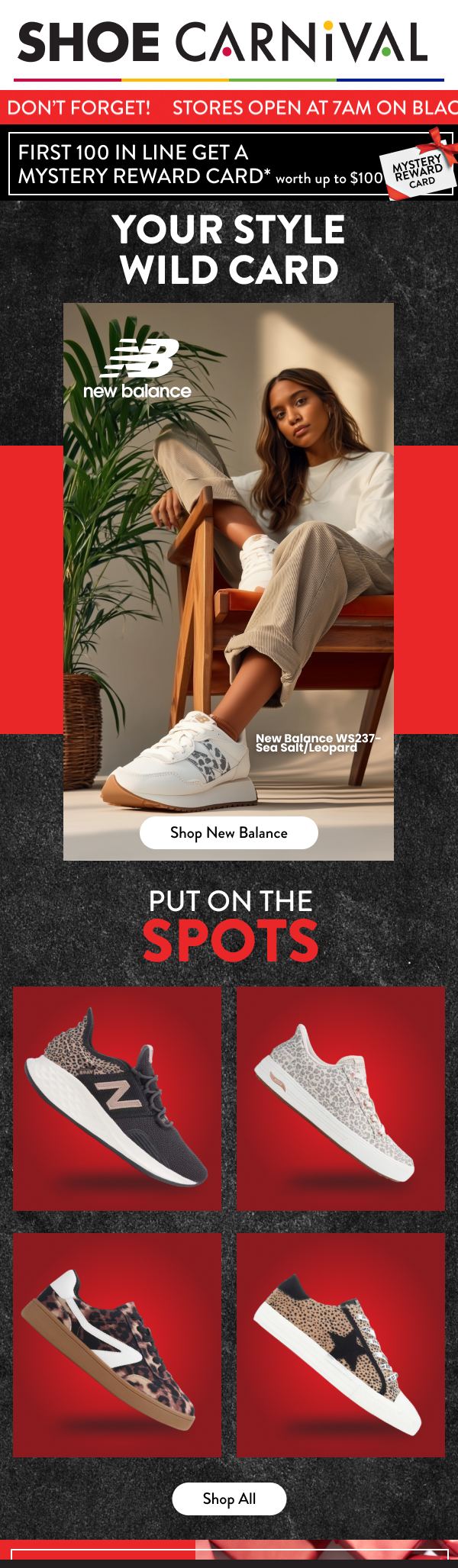 Shoe Carnival — Mystery Reward / New Balance Style Wild Card