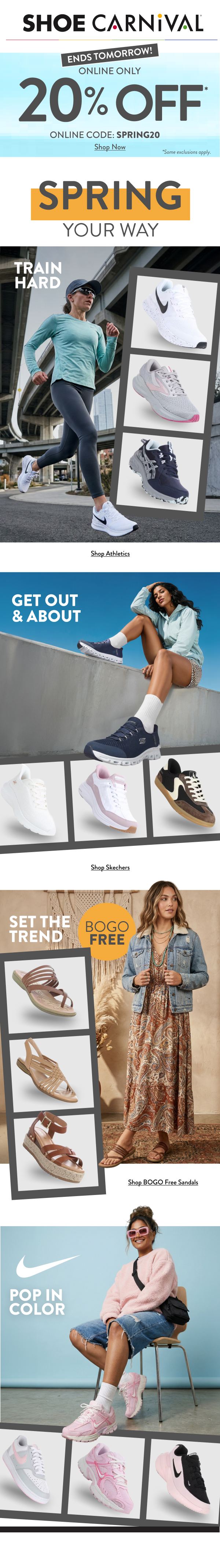 Shoe Carnival — Spring Your Way