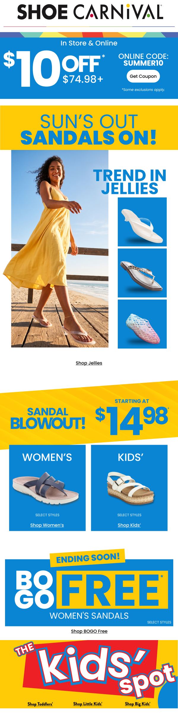 Shoe Carnival — Sun's Out, Sandals On!
