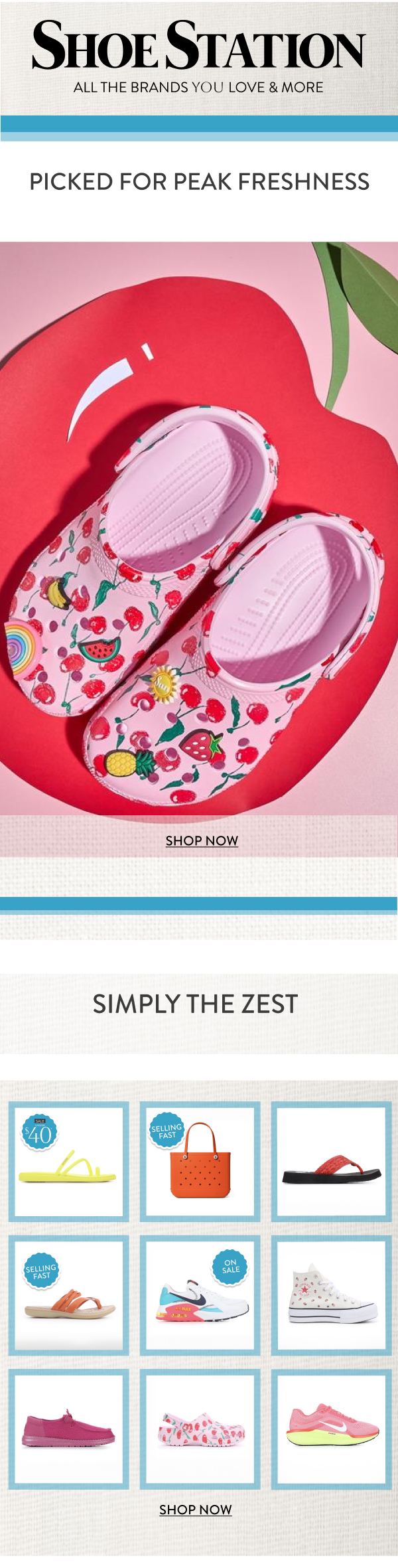 Shoe Station — Picked For Peak Freshness, Crocs